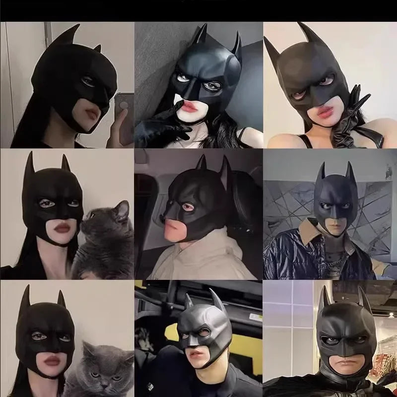 Premium Dark Knight Bat Mask - Superhero Cosplay Prop