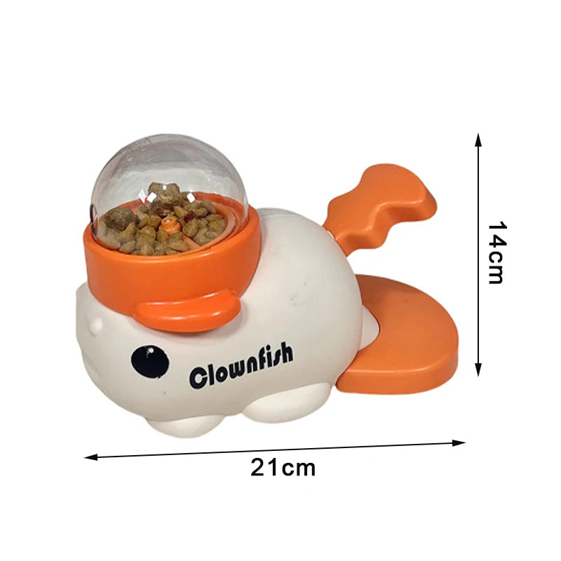 Premium Automatic Pet Snack Feeder - Engaging Duck & Whale Design