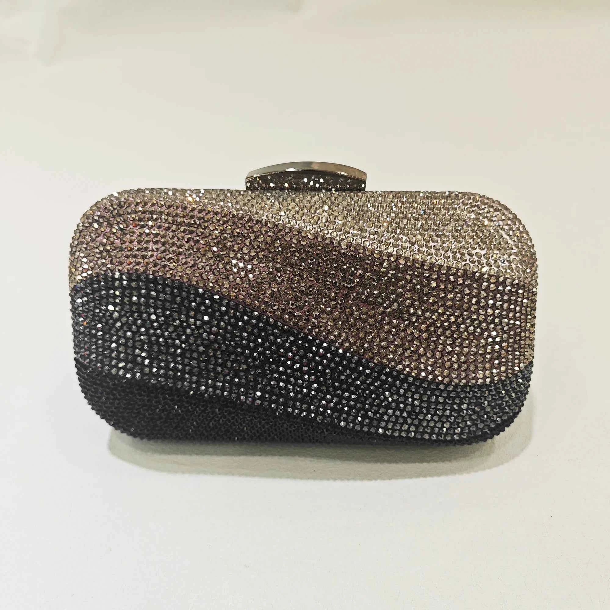 Elegant Crystal Clutch Evening Bag - Luxury Minaudiere Handbag