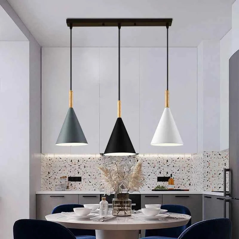 Vintage Nordic Pendant Light - Elegant LED Ceiling Chandelier