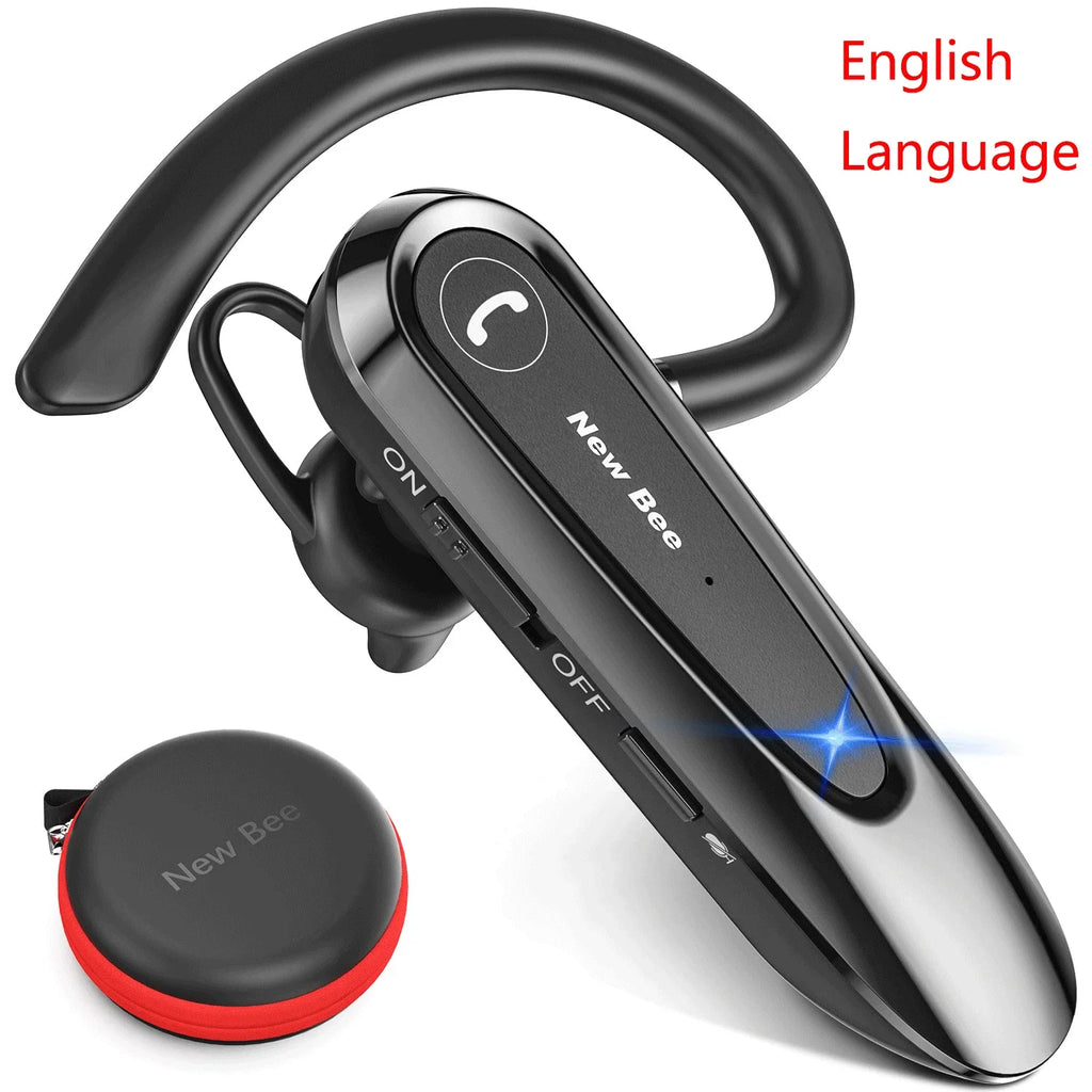 Premium Bluetooth 5.0 Headset with Dual Mic CVC8.0 Noise Reduction