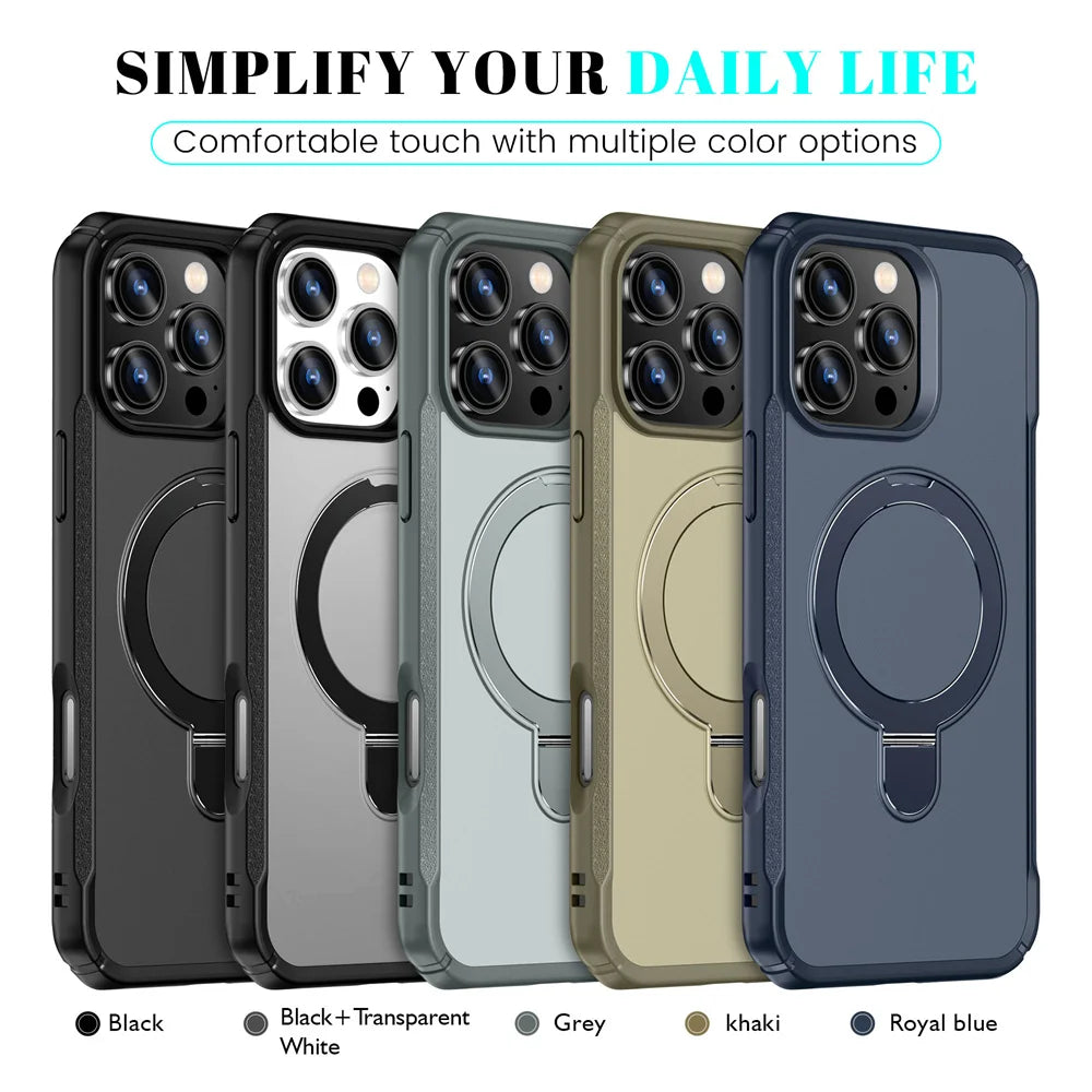 Premium Magnetic iPhone Case with Foldable Stand