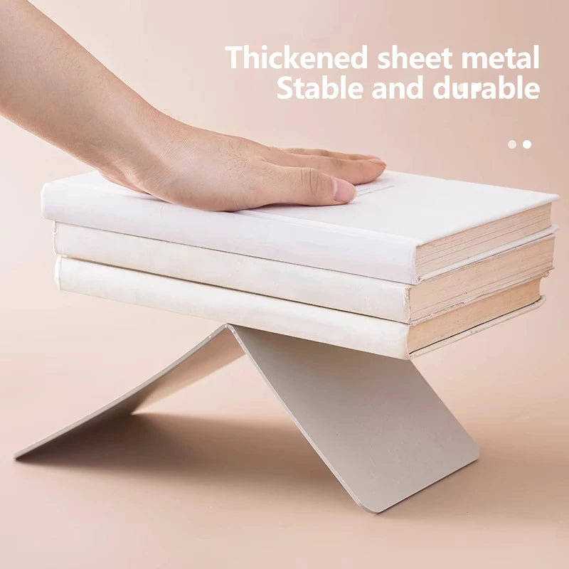 Elegant L-Shaped Desk Bookends - Durable Display Stand