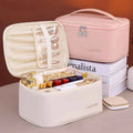 Premium Luxury PU Makeup Bag - Travel Organizer with Zipper