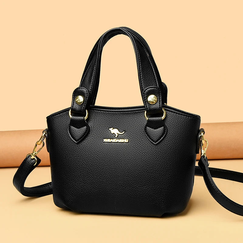 Luxury Leather Tote Bag - Elegant & Spacious