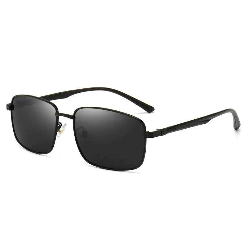 Luxury Oversized Metal Square Polarized Sunglasses - UV Protection
