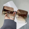 Fashion Gradient Frameless Sunglasses - Elegant High-End Eyewear