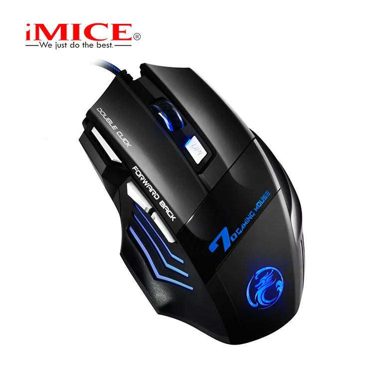 Premium Wired Gaming Mouse - Ergonomic 2400DPI with RGB Backlit