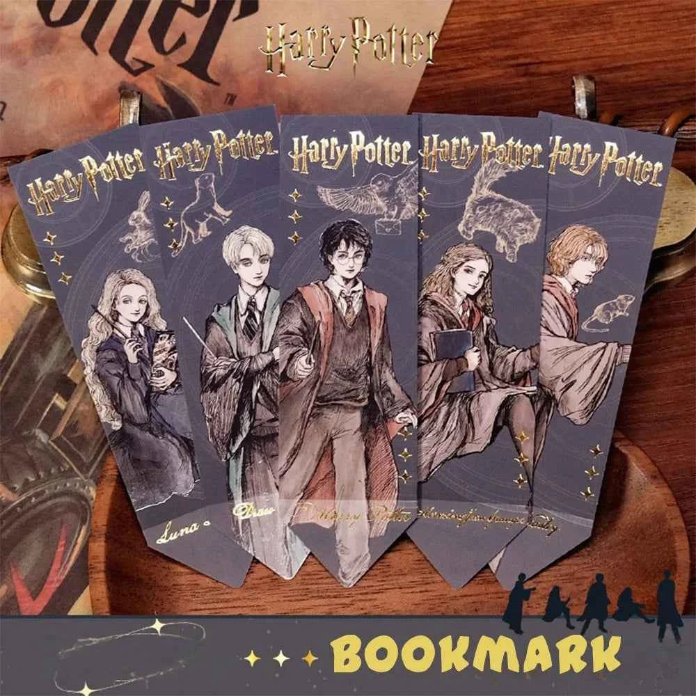 Harry Potter Reading Bookmark - Kawaii Hermione & Ron Book Accessory