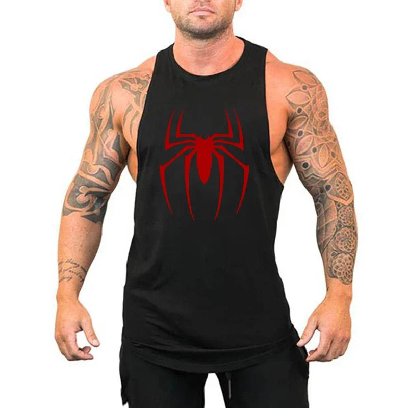 Breathable Men's Running Tank Top - Cotton Gym Sleeveless Shirt