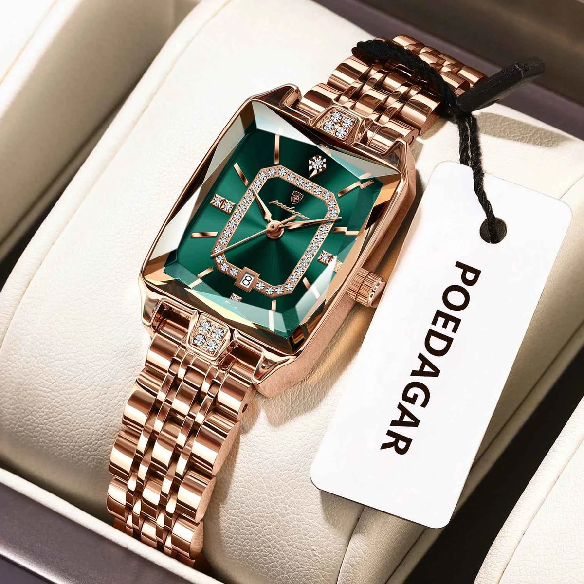Elegant Women's Quartz Watch - Stainless Steel Waterproof Wristwatch