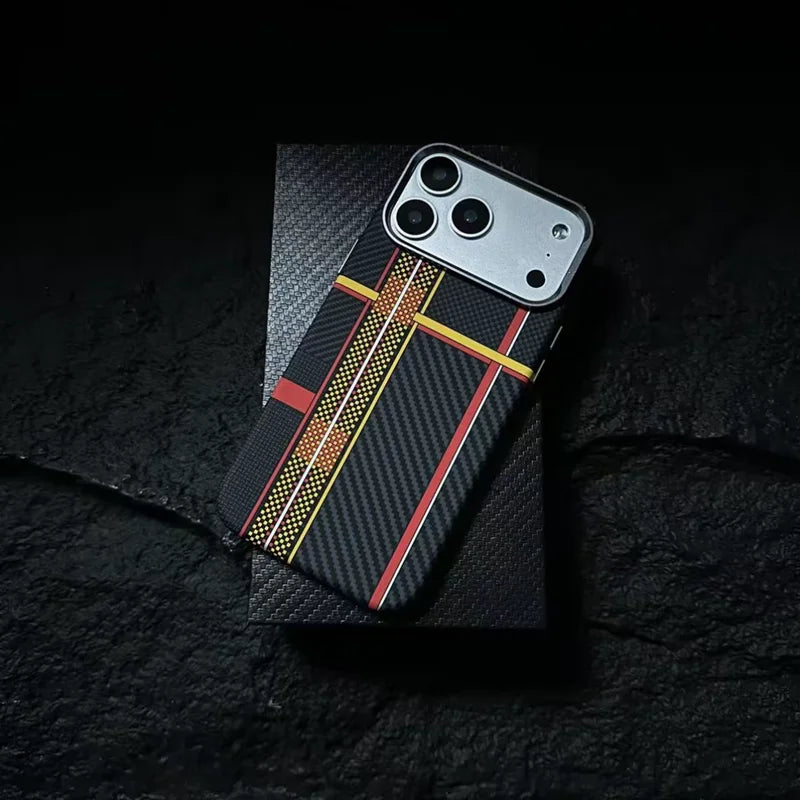 Luxury Carbon Fiber iPhone Case - MagSafe & Shockproof