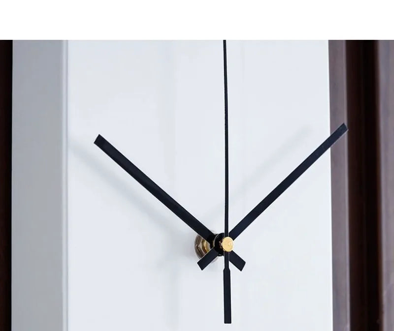 Elegant Modern Wood Silent Clock - Date & Temp Display