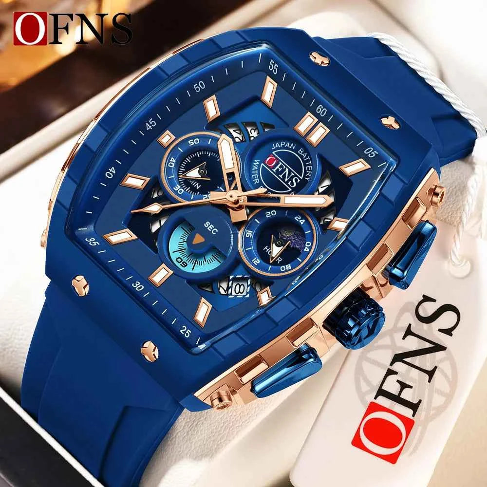 Premium Men's Sports Quartz Watch - Waterproof & Luminous