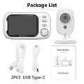 Premium Video Baby Monitor with 3.5 Inch Wireless Screen & Audio