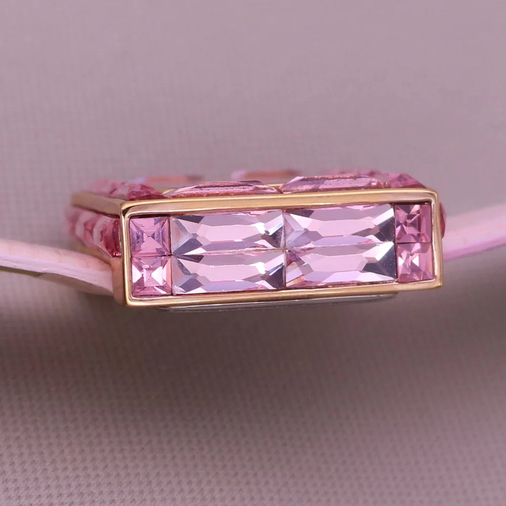 Elegant Crystal Square Watch - Rhinestone Dress Bracelet