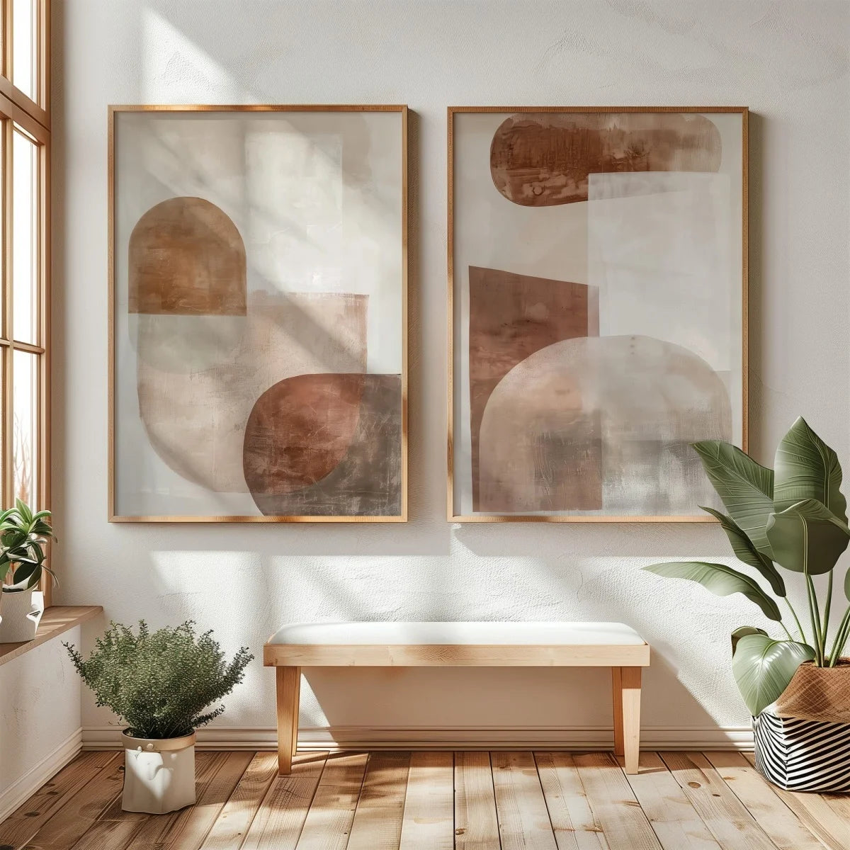 Elegant Wabi Sabi Art Print - Minimalist Japanese Mountain Canvas