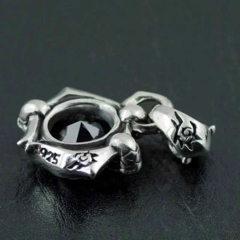 BOCAI Thai Jewelry 100% S925 Sterling Silver Dragon Claw Color Natural Stone Man and Woman Pendant High-End Gifts