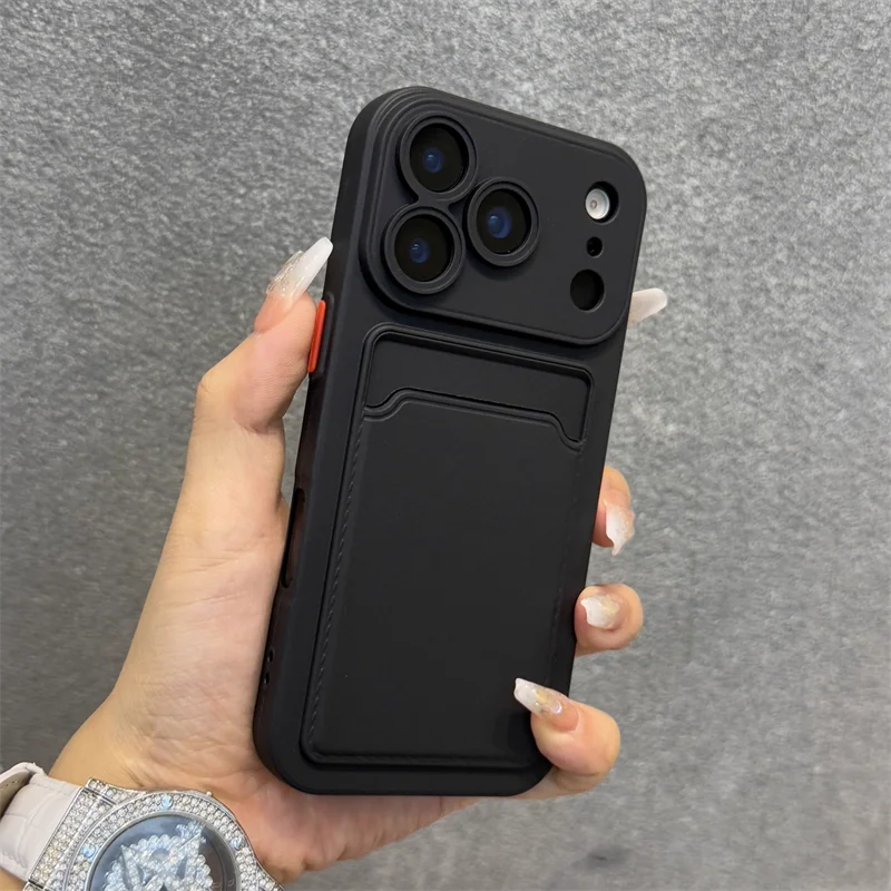 Luxury Soft Silicone Wallet Case with Card Holder