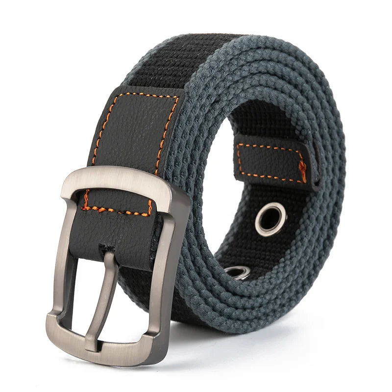 Durable Canvas Tactical Belt - Premium Outdoor Casual Strap