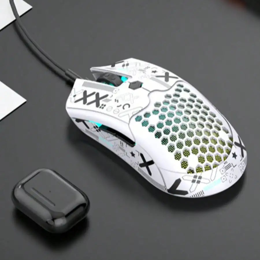 Premium Lightweight Gaming Mouse - 12000 DPI Wired Honeycomb