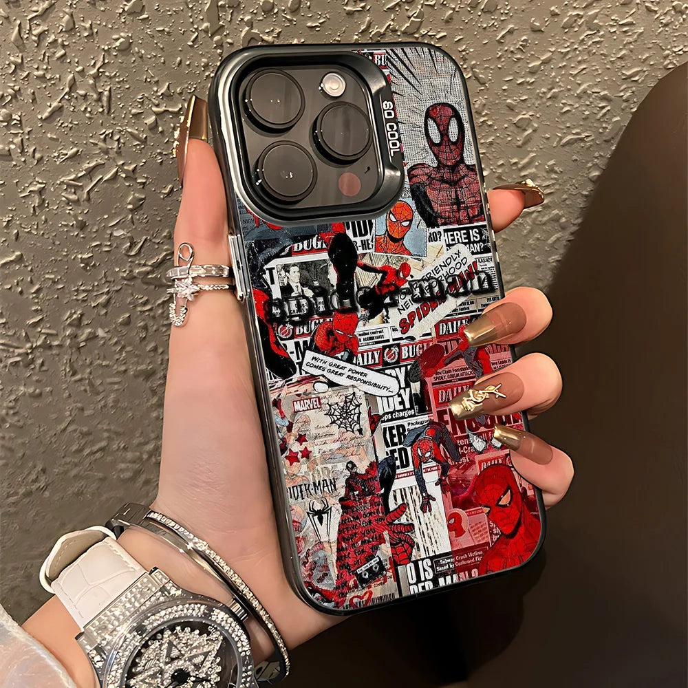 Premium Spiders M-Man Phone Case - Anti Fall Matte Back Cover