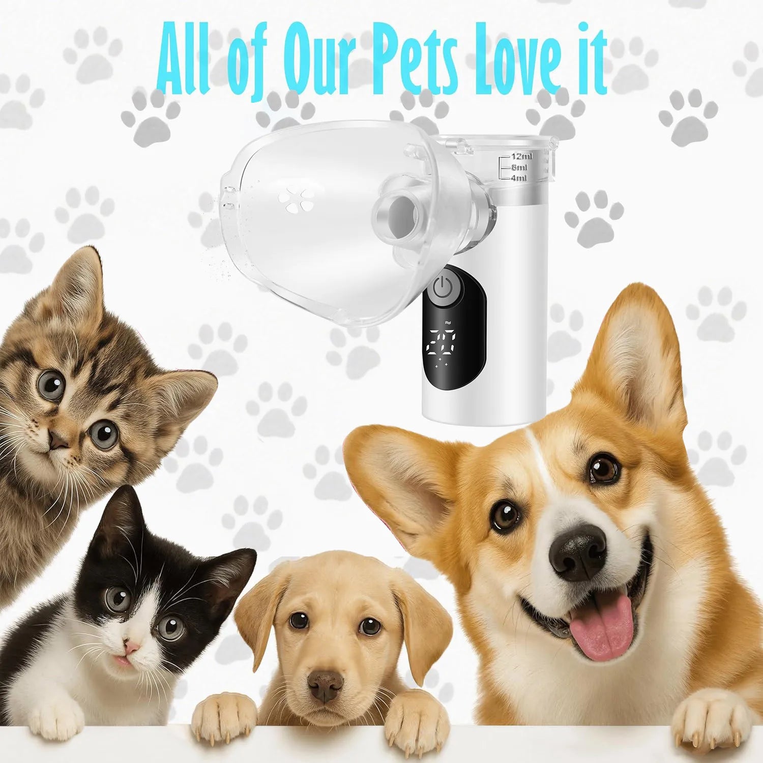 Premium Pet Portable Nebulizer - Handheld Atomizer for Animals