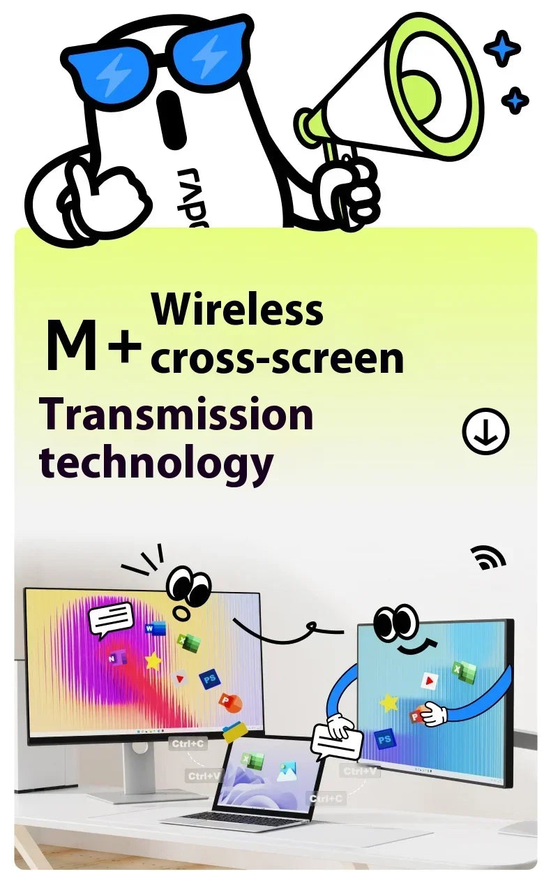 Premium Ergonomic Wireless Gaming Mouse - Lightweight & Magnetic Scroll