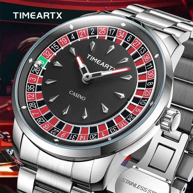 Luxury Poker Game Wristwatch - European Roulette Dial