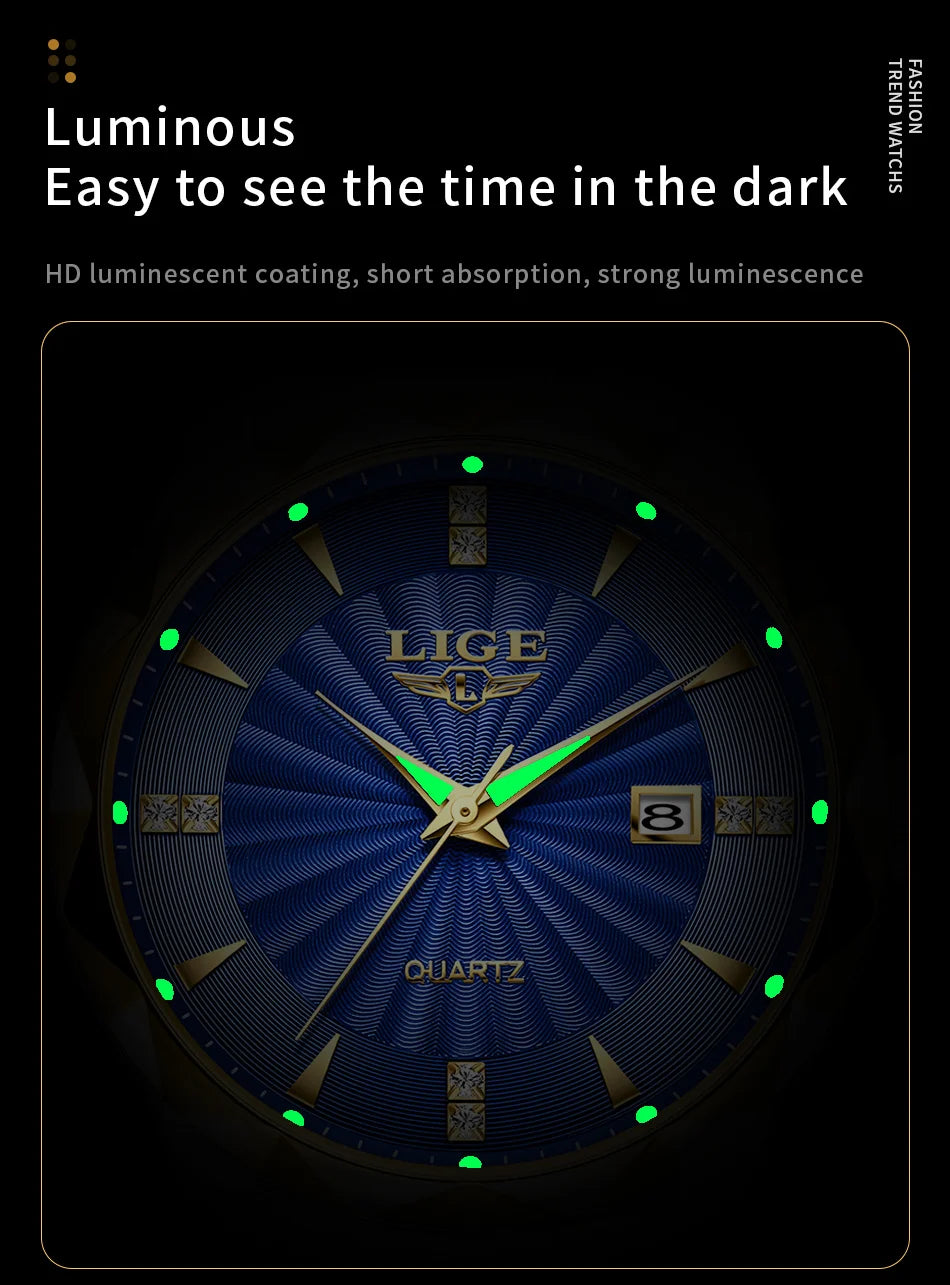 Elegant Women's Luxury Quartz Watch - Waterproof & Luminous