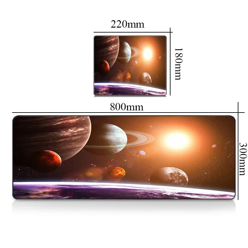 Premium Gaming Desk Mat - Large Mousepad with Galaxy Design