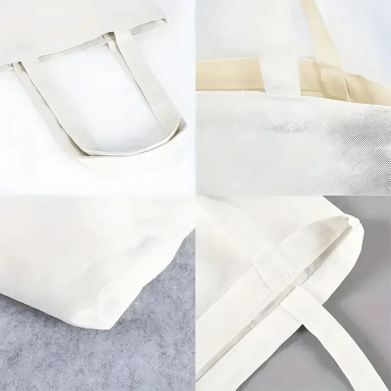 Elegant Floral Canvas Tote Shoulder Bag