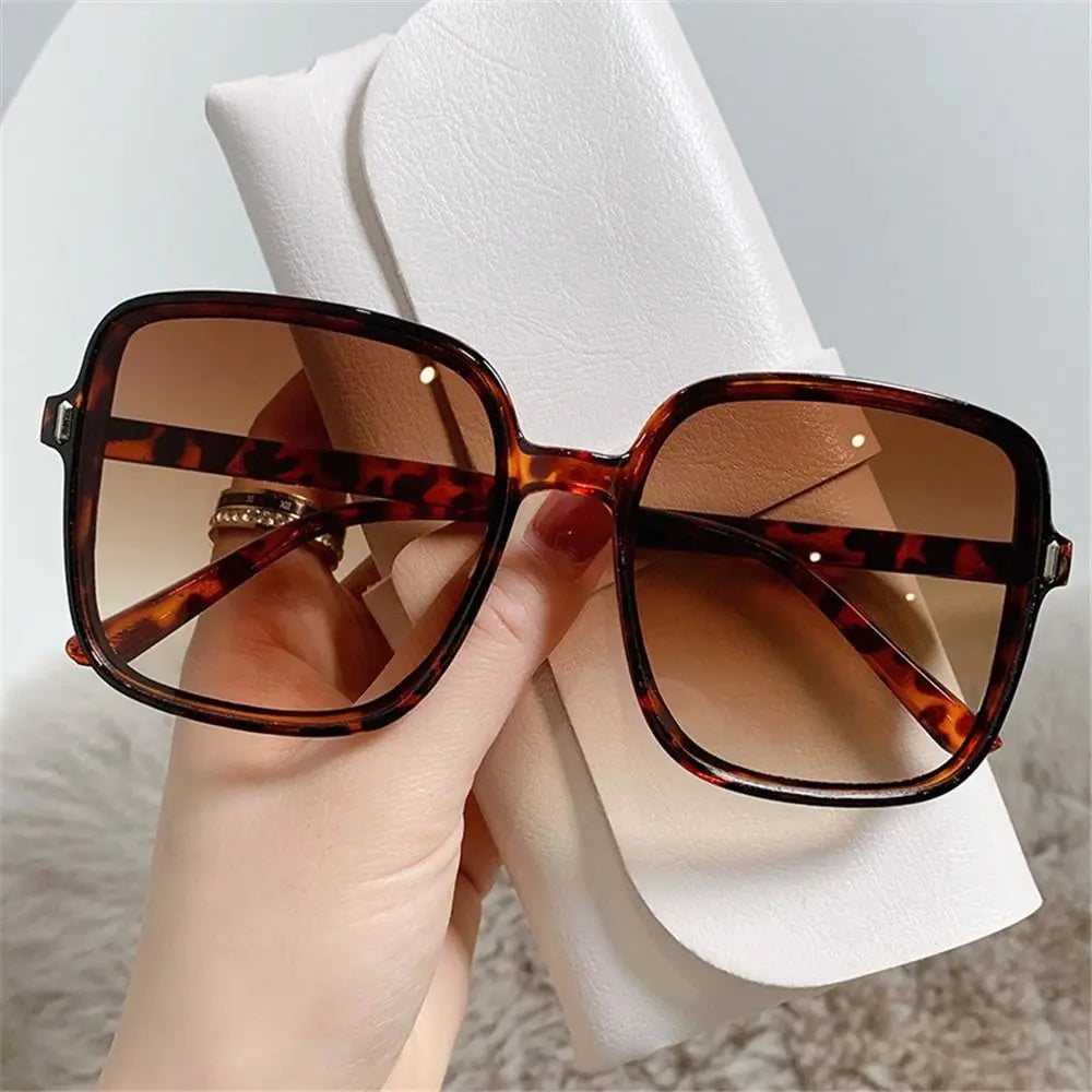 Luxury Vintage Square Oversized Sunglasses for Women