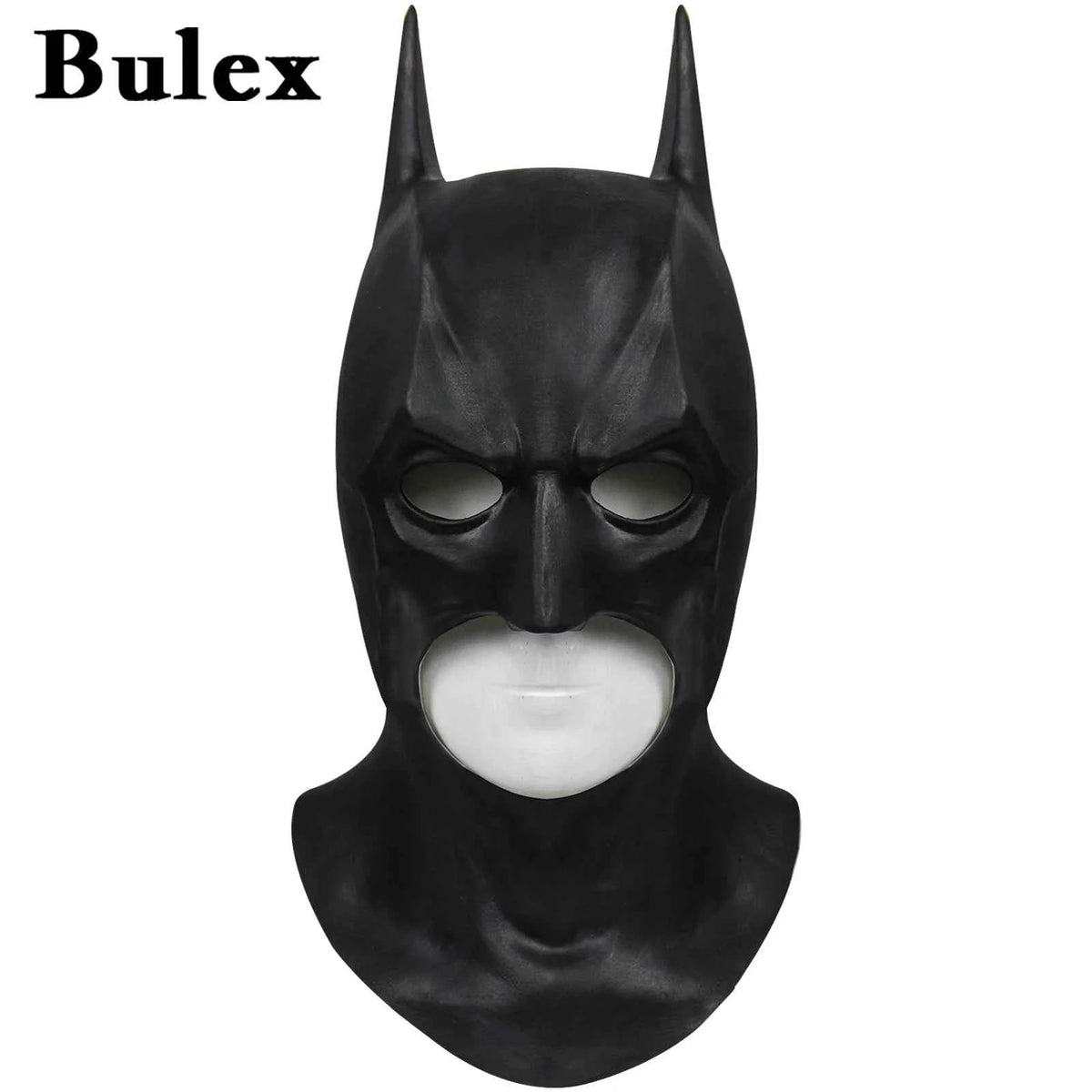 bat cosplay mask - realistic black latex mask for halloween and costume parties