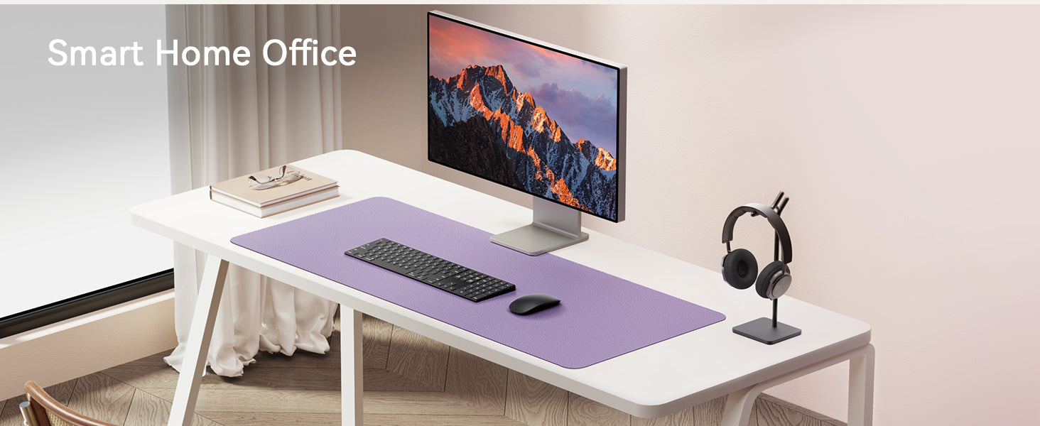 Premium Leather Desk Mat - Large Office Computer Protector